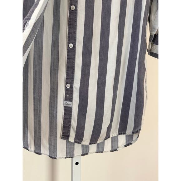 Rails Julian Lisbon Stripe Button Up Shirt Dress size Medium - Picture 5 of 10